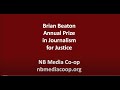 Brian Beaton Annual Prize - NB Media Co-op