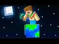 ¡Minecraft PERO es 1 BLOQUE de PLANETA TIERRA! 😯🌎🚀 SILVIOGAMER MINECRAFT PERO