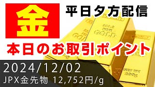 【金先物】本日のお取引ポイント（2024年12月2日）