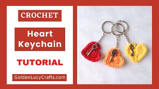 How to Crochet a Heart Keychain