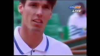 Roland Garros 1995 2R Stich vs Edberg