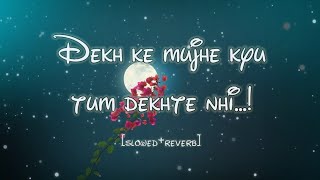 Dekh ke mujhe kyu tum dekhte nhi || slowed and reverb || song || Rahat Fateh Ali Khan #lofi #viral