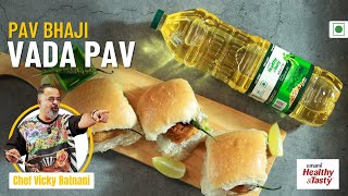 Pav Bhaji Vada Pav | Mumbai's Street Food Magic In One Recipe | Chef Vicky Ratnani