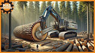 Extreme Dangerous Fastest Big Chainsaw Cutting Tree Machines | Monster Stump Removal Excavator #2