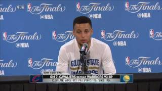Stephen Curry Postgame Interview #1 | June 19 NBA 2016 Finals | Cavaliers vs Warriors Game 7