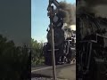 Steam Locomotive Blows Its Whistle