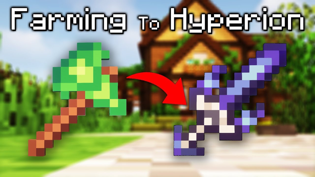 Farming To Hyperion Hypixel Skyblock Youtube