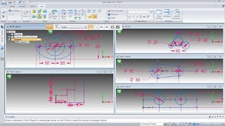 Solid Edge 2D Practice Tutorials for Beginners - 1 | Solid Edge Sketch Tutorial