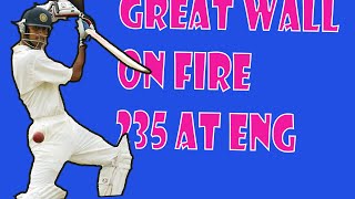 cricket batting bowling  rahul dr rahul dravid best innings rahul dravid 217 vs england  oval 2002