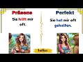 100 daily german verbs präsens u0026 perfekt a1 a2