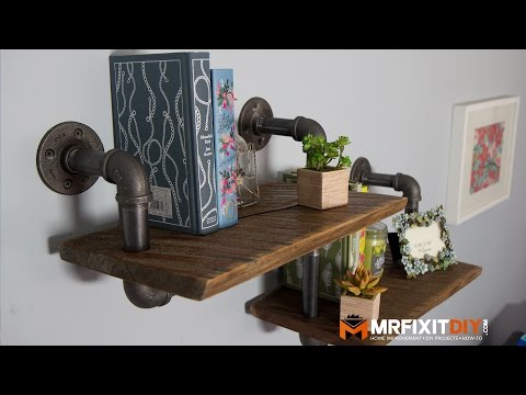 DIY INDUSTRIAL PIPE SHELF DIY INDUSTRIAL PIPE SHELF