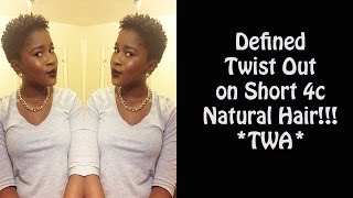 Dry Twist Out On Short Natural Hair