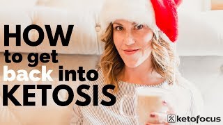 How to get back into ketosis | Get into ketosis after a cheat meal | KETO VLOGMAS 1