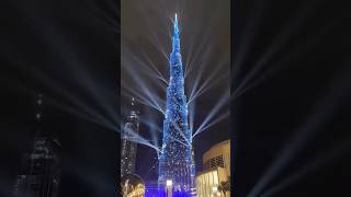 Burj Khalifa in Blue #viral #best #travel #love #burjkhalifa #dubai #music