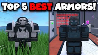 TOP 5 BEST ARMORS IN MILITARY TYCOON ROBLOX