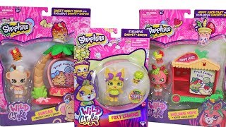 Shopkins Wild Style Shoppets Foxy Lemons, Hoppy Juice Cart and Sweet Donut Swing Unboxing Toy Review