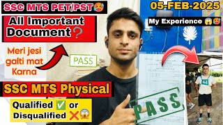 My SSC MTS 2024 PST/PET experience😱| MTS PST  Important Documents❓|| CISF BHEL BHOPAL #sscmts #sscgd