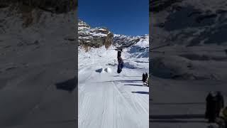 Crazy Satisfying Ski Flip #shorts