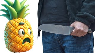 How To Cut Pineapple Into Perfect Chunks Quickly and Easily