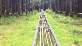 a very FAST Rodelbahn - Toboggan run in Olsberg-Bruchhausen, Germany.