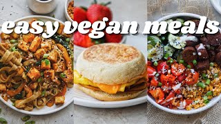 VEGAN MEALS I EAT EVERY WEEK [1 SERVING AND 25 MINUTES OR LESS] | PLANTIFULLY BASED