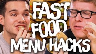 9 Secret Fast Food Menu Hacks w/ TYLER OAKLEY & KOREY KUHL (Cheat Day)