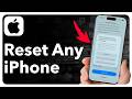 How To Reset Any iPhone - Hard Reset And Factory Reset