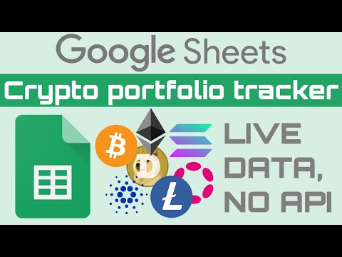 How to make a LIVE Google Sheets crypto portfolio tracker (fast & simple, no API required)!