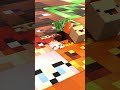 an infinite loop of minecraft heads rolling made in blender 3d