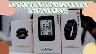 CooSpo BC107 & HW807 | Unboxing and First Impression