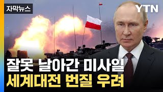 [자막뉴스] 느닷없이 날아든 러시아 미사일...세계로 확전 우려 / YTN