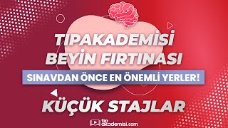 TIPAKADEMİSİ BEYİN FIRTINASI - TUS Küçük Stajlar (Sınavdan Önce En Önemli Yerler!)