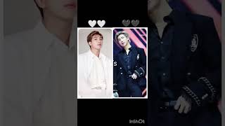 Bts member rap monster white dress vs black dress #bts #7billion #blackpink #7million #boyband #one