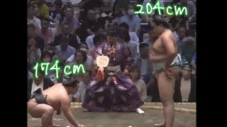 2ｍ超の力士が大きすぎて相手を完全に隠してしまう #sumo #相撲 #大相撲