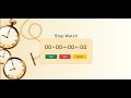 Stopwatch using HTML,CSS,JavaScript