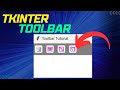 How to create a Toolbar in Tkinter (UI + Functionality)