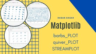 BARBS PLOT || STREAM PLOT || QUIVER PLOT DI PHYTON || MATPLOTLIB