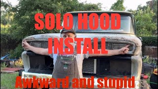ALL BY MYSelf HUGE hood installed