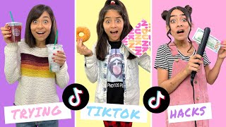 We Tested VIRAL TikTok Life Hacks **They Worked** | GEM Sisters
