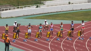 少年A女子100m決勝　2023千葉県国体最終選考会