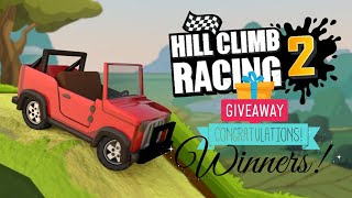 Hill Climb Racing 2 VIP Giveaway Winners