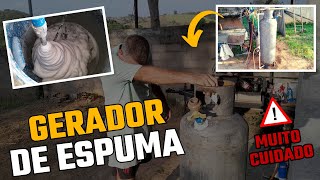 GERADOR DE ESPUMA - Veja como como fazer, mas TOME CUIDADO! Passo a passo completo