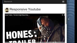 Embedding Youtube with Bootstrap