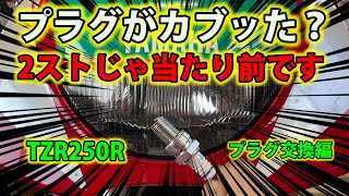 【カブり】2ストでプラグがカブった時にする事、出来る事【失火】TZR250Rが125㏄に成り下がりました