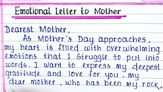 Mother’s Day letter writing | emotional letter to mother on Mother’s Day | A Love Letter to Mom