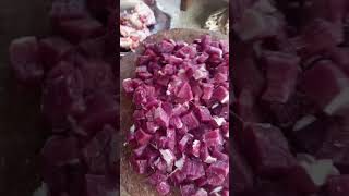 #cow how can best mutton cutting skills goats chanp gosht