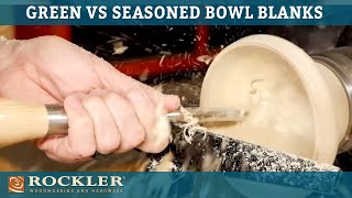 Woodturning with Green Wood or Dried Bowl Blanks | Rockler Skill Builder