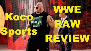 KocoSports - "WWE Monday Night Raw" Review - 7/6/15 - (Cesaro vs. Cena Saves the Show)