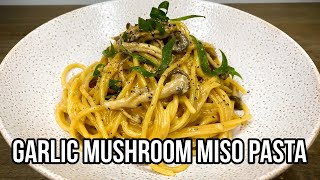 Garlic Mushroom Miso Pasta