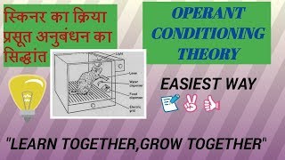 Operant conditioning theory (skinner) #learningorbit